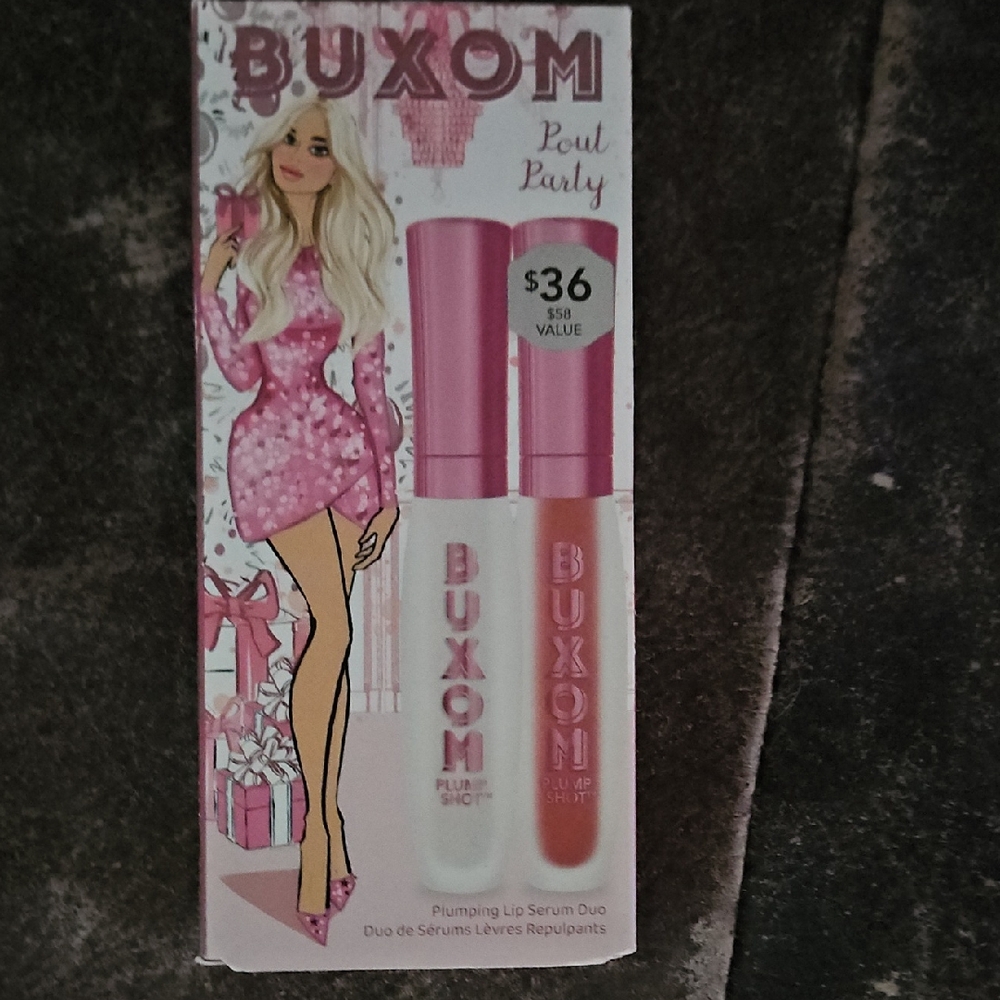 NEW BUXOM 2 Pc FULL SIZE  POUT PARTY PLUMP SHOP AND GLOSS